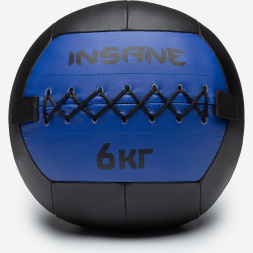 Медбол INSANE IN24-WB100, 6 кг, синий