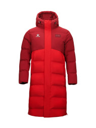 Пуховик KELME Long Down Jacket Red