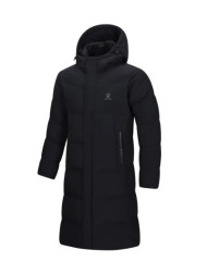Пуховик KELME Long Down Jacket (Hooded) Black