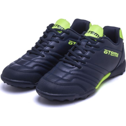 Бутсы футбольные ATEMI, SBA-004 TURF, цв. т.синий/ ярко-салатовый (40)