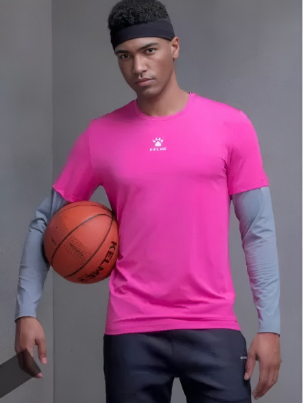 Лонгслив KELME Basketball Training T-Shirts (Long Sleeve) Pink