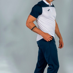 Поло JOMA HOBBY Белый-темно синий