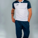 Поло JOMA HOBBY Белый-темно синий