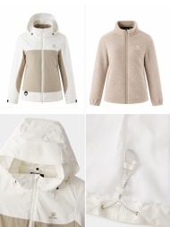 Демисезонная куртка KELME Three-in-one Woven Jacket Beige