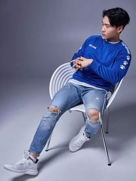 Свитшот KELME Knitted Round Neck Sweater Blue