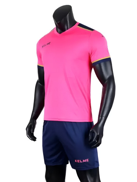 Футбольная форма KELME S/S Football Set (Pink/Dark Blue)