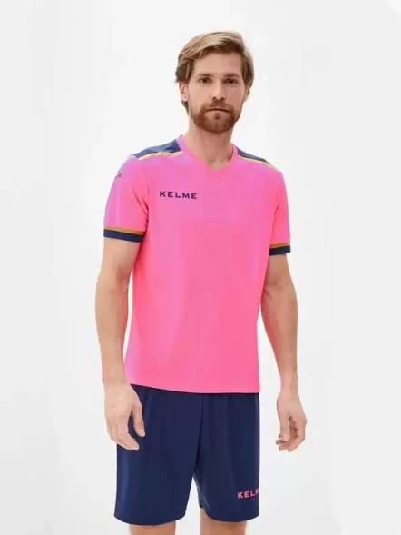 Футбольная форма KELME S/S Football Set (Pink/Dark Blue)