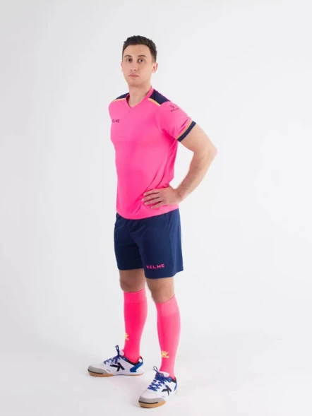 Футбольная форма KELME S/S Football Set (Pink/Dark Blue)