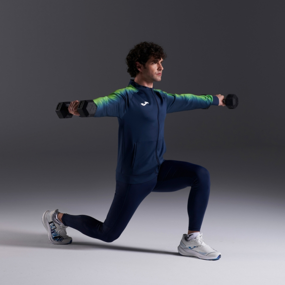 CHAQUETA ELITE XI MARINO VERDE FLUOR