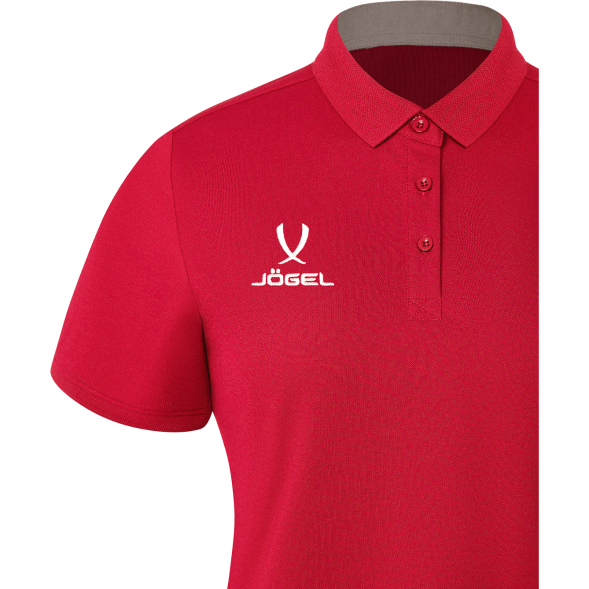 Поло женское JÖGEL PREMIER PerFormDRY CVC Polo W, красный