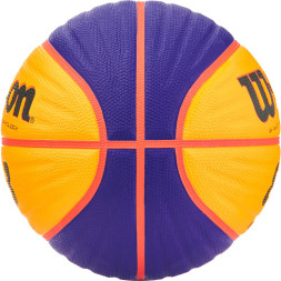 Мяч баск. WILSON FIBA3x3 Replica, WTB1033XB, р.6, резина, бутил. камера, желто-синий