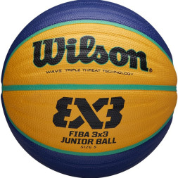 Мяч баск. WILSON FIBA3x3 Replica, WTB1033XB, р.6, резина, бутил. камера, желто-синий