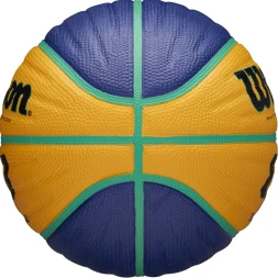 Мяч баск. WILSON FIBA3x3 Replica, WTB1033XB, р.6, резина, бутил. камера, желто-синий