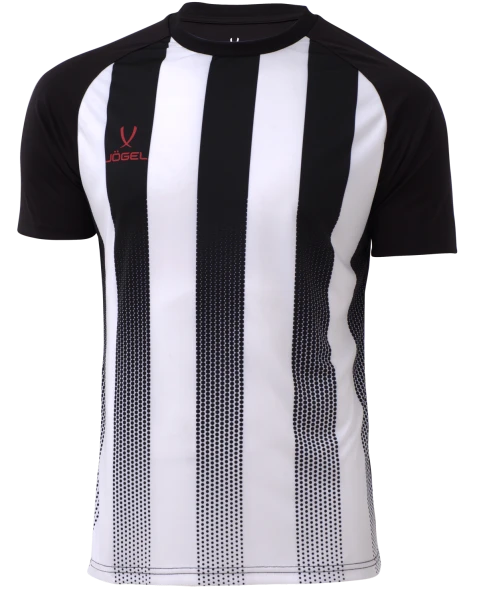 Футболка игровая JOGEL CAMP Striped Jersey, белый/черный, детский
