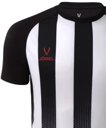 Футболка игровая JOGEL CAMP Striped Jersey, белый/черный, детский