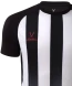 Футболка игровая JOGEL CAMP Striped Jersey, белый/черный, детский