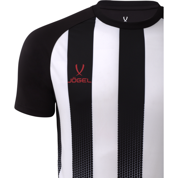 Футболка игровая JÖGEL CAMP Striped Jersey, белый/черный, детский