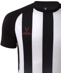 Футболка игровая JOGEL CAMP Striped Jersey, белый/черный, детский