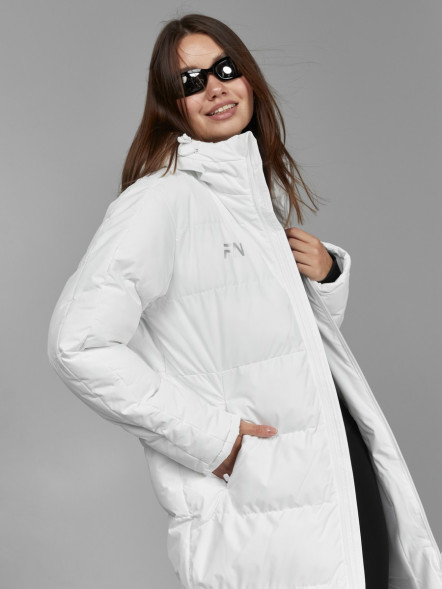Пуховик FN Snowfall Long White