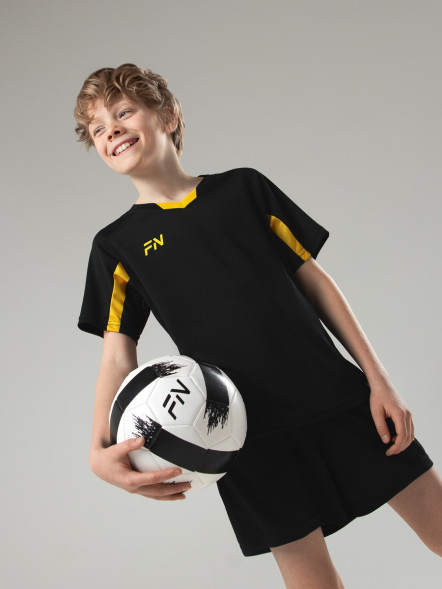 Детская футбольная форма FN Fame Kid (Black/Yellow)