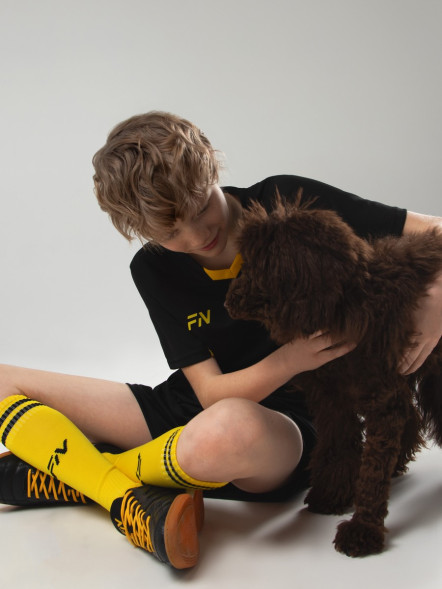Детская футбольная форма FN Fame Kid (Black/Yellow)
