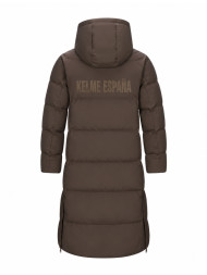 Пуховик KELME Long Down Jacket (Hooded) Dark Brown