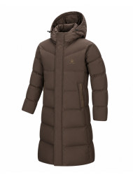 Пуховик KELME Long Down Jacket (Hooded) Dark Brown