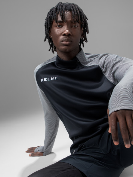 Лонгслив KELME Training Jacket (Black/Dark Grey)