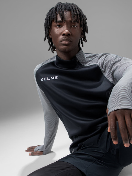 Лонгслив KELME Training Jacket (Black/Dark Grey)