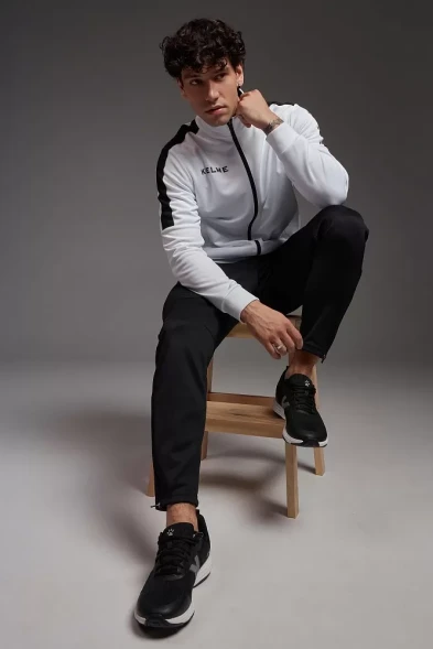 Детский спортивный костюм KELME Tracksuit (White/Black)
