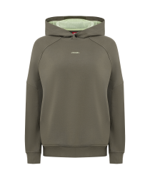 Худи JOGEL Power Inside Hoodie W Relaxed Fit, оливковый
