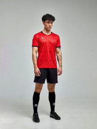 Футбольная форма KELME Short-Sleeved Football Suit (Red/Black)