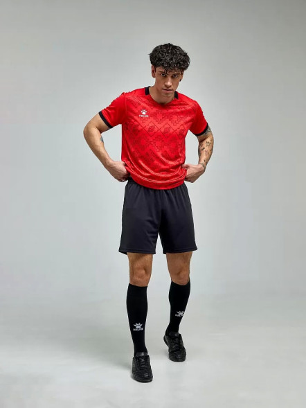 Футбольная форма KELME Short-Sleeved Football Suit (Red/Black)