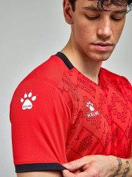 Футбольная форма KELME Short-Sleeved Football Suit (Red/Black)