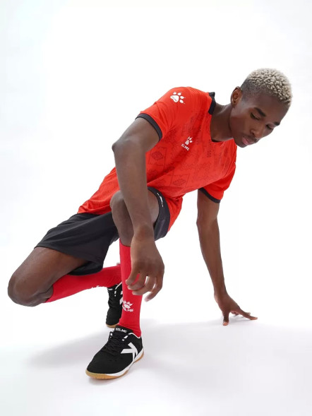 Футбольная форма KELME Short-Sleeved Football Suit (Red/Black)