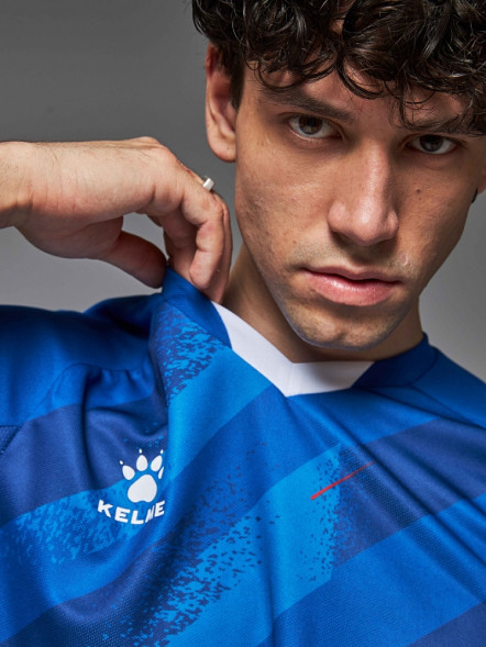 Футбольная форма KELME Short Sleeve Football Suit Blue