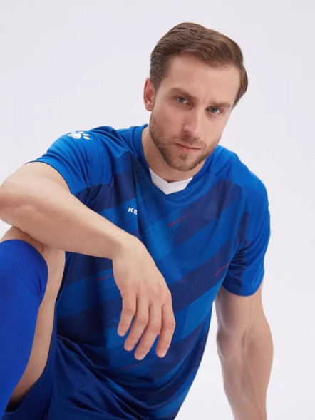 Футбольная форма KELME Short Sleeve Football Suit Blue