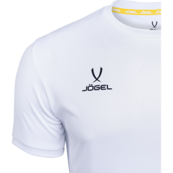 Футболка футбольная JÖGEL CAMP Origin, белый/черный, детский