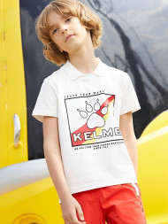 Детская футболка KELME Boys Short Sleeve T-Shirt White