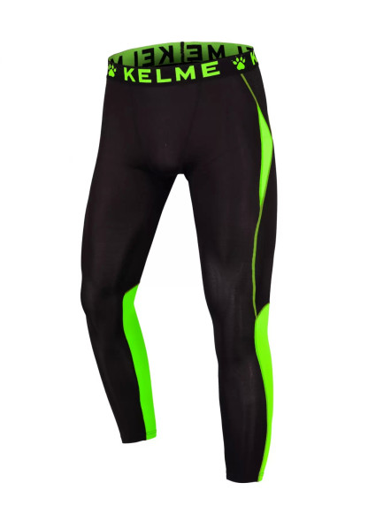 Термобелье низ KELME Men Tight Trousers (Black/Light Green)