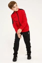 Детский спортивный костюм KELME Tracksuit (Red/Black)