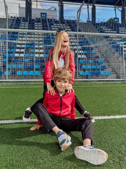 Детский спортивный костюм KELME Tracksuit (Red/Black)