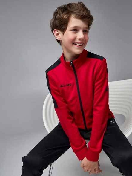 Детский спортивный костюм KELME Tracksuit (Red/Black)