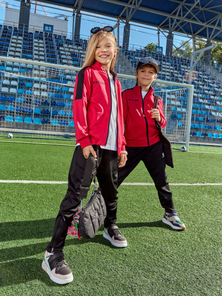 Детский спортивный костюм KELME Tracksuit (Red/Black)
