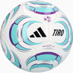 Мяч футзал. ADIDAS Tiro League Sala JW1526, р.4, FIFA Basic, 32 пан, ТПУ, термосш., бело-бирюз-фиол
