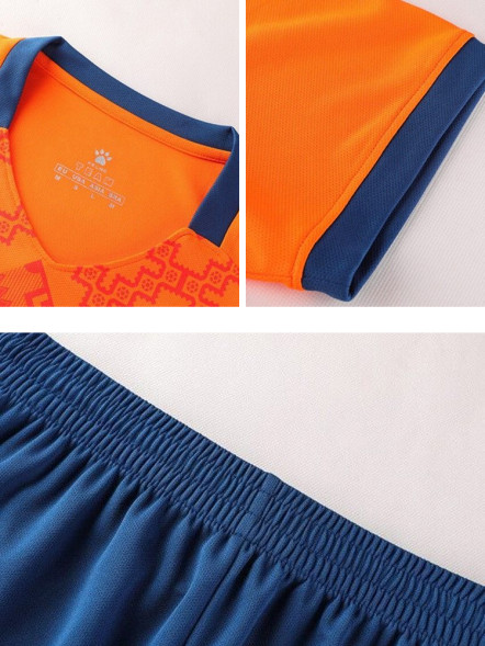 Футбольная форма KELME Short-Sleeved Football Suit (Orange/Blue)
