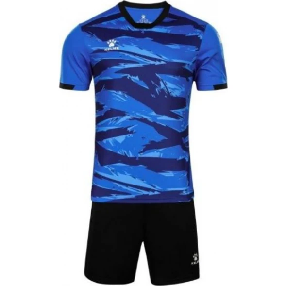 Футбольная форма KELME Short Sleeve Football Suit (Blue/Black)