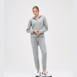 Худи на молнии женское JÖGEL ESSENTIAL Athlete Hooded FZ Jacket W, серый