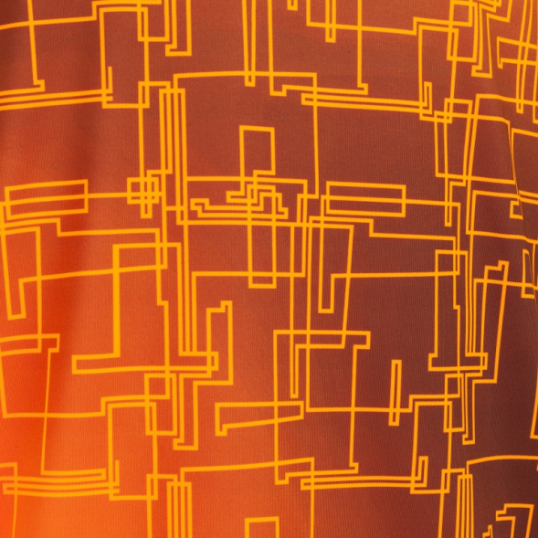 Футболка с коротким рукавом ELITE VIII Черный-оранжевый