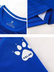 Детская футбольная форма KELME Long-Sleeved Football Suit (Blue/Dark Blue)